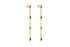 Boucles d'oreilles Macha Onyx Texturé